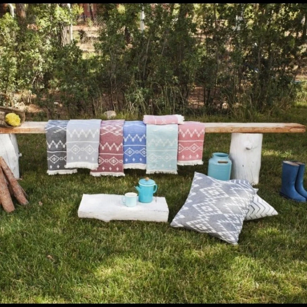 Kilim Pestamal 100% Cotton Turkish towel color mint
